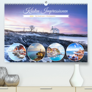 Küsten Impressionen (hochwertiger Premium Wandkalender 2024 DIN A2 quer), Kunstdruck in Hochglanz von Grellmann Photography,  Tilo