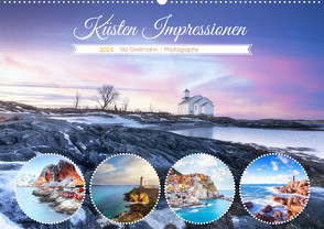 Küsten Impressionen (Wandkalender 2024 DIN A2 quer), CALVENDO Monatskalender von Grellmann Photography,  Tilo