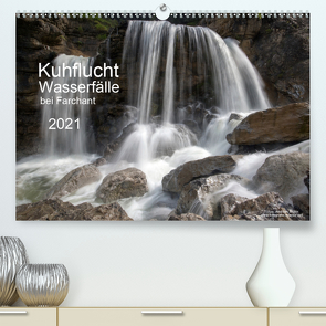 Kuhflucht Wasserfälle bei Farchant (Premium, hochwertiger DIN A2 Wandkalender 2021, Kunstdruck in Hochglanz) von Mueller,  Andreas