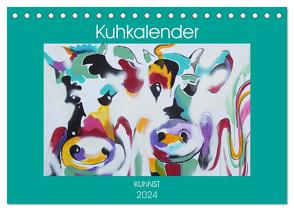 Kuhkalender (Tischkalender 2024 DIN A5 quer), CALVENDO Monatskalender von Ennikova,  Elena