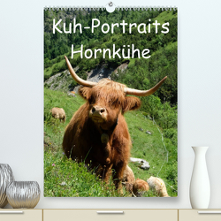 Kuhportraits Hornkühe (Premium, hochwertiger DIN A2 Wandkalender 2023, Kunstdruck in Hochglanz) von Goldscheider,  Stefanie