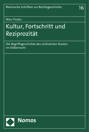 Kultur, Fortschritt und Reziprozität von Pauka,  Marc