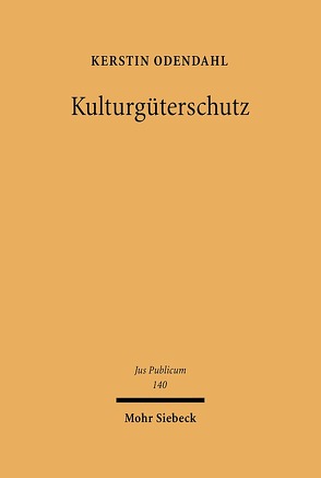 Kulturgüterschutz von Odendahl,  Kerstin