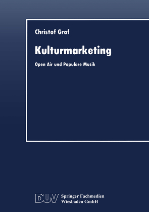 Kulturmarketing von Graf,  Christof