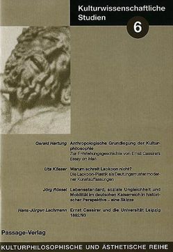 Kulturwissenschaftliche Studien 6 von Hartung,  Gerald, Kösser,  Uta, Lachmann,  Hans J, Rössel,  Jörg