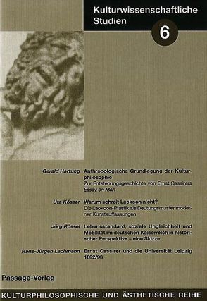 Kulturwissenschaftliche Studien 6 von Hartung,  Gerald, Kösser,  Uta, Lachmann,  Hans J, Rössel,  Jörg