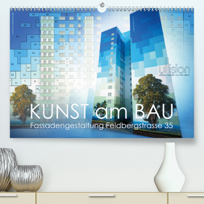 Kunst am Bau – Fassadengestaltung Feldbergstrasse 35 (Premium, hochwertiger DIN A2 Wandkalender 2021, Kunstdruck in Hochglanz) von Allgaier (ullision),  Ulrich