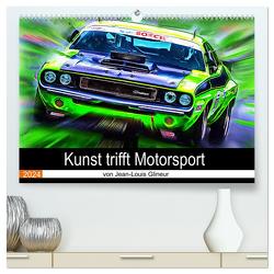 Kunst trifft Motorsport (hochwertiger Premium Wandkalender 2024 DIN A2 quer), Kunstdruck in Hochglanz von Glineur,  Jean-Louis