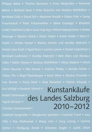 Kunstankäufe des Landes Salzburg 2010 – 2012