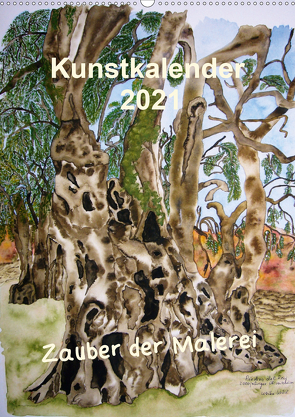 Kunstkalender 2021 – Zauber der Malerei (Wandkalender 2021 DIN A2 hoch) von Kröll,  Ulrike