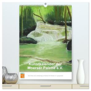 Kunstkalender der Moerser Palette e.V. (hochwertiger Premium Wandkalender 2024 DIN A2 hoch), Kunstdruck in Hochglanz von der Moerser Palette e.V.,  Miglieder