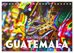 Kunterbuntes Guatemala (Tischkalender 2024 DIN A5 quer), CALVENDO Monatskalender von SF,  SF