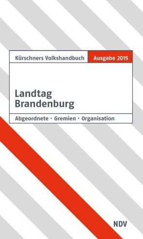 Kürschners Volkshandbuch Landtag Brandenburg von Holzapfel,  Andreas