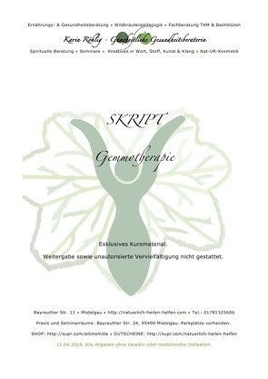 Kursinterne Skripte / Gemmotherapie von Röhlig,  Karin