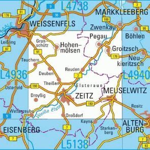 L4938 Zeitz Topographische Karte 1:50000