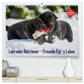 Labrador Retriever – Freunde für´s Leben (hochwertiger Premium Wandkalender 2024 DIN A2 quer), Kunstdruck in Hochglanz von Starick,  Sigrid