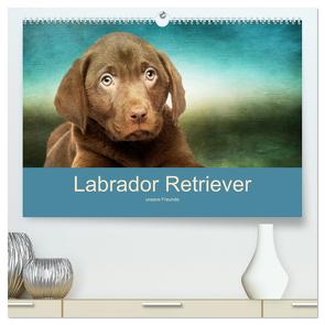 Labrador Retriever unsere Freunde (hochwertiger Premium Wandkalender 2024 DIN A2 quer), Kunstdruck in Hochglanz von Camadini Switzerland,  M.