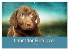 Labrador Retriever unsere Freunde (Wandkalender 2024 DIN A2 quer), CALVENDO Monatskalender von Camadini Switzerland,  M.