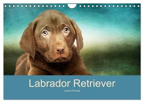 Labrador Retriever unsere Freunde (Wandkalender 2024 DIN A4 quer), CALVENDO Monatskalender von Camadini Switzerland,  M.