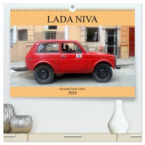 LADA NIVA – Russlands Dauer-Läufer (hochwertiger Premium Wandkalender 2024 DIN A2 quer), Kunstdruck in Hochglanz von von Loewis of Menar,  Henning