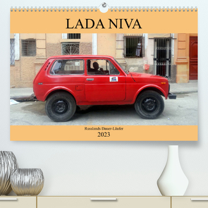 LADA NIVA – Russlands Dauer-Läufer (Premium, hochwertiger DIN A2 Wandkalender 2023, Kunstdruck in Hochglanz) von von Loewis of Menar,  Henning