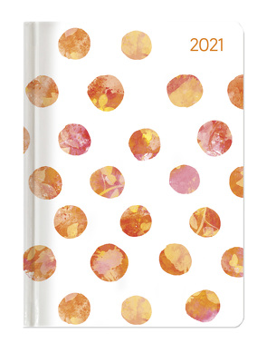 Ladytimer Dots 2021 – Punkte – Taschenkalender A6 (11×15 cm) – Weekly – 192 Seiten – Notiz-Buch – Termin-Planer – Alpha Edition