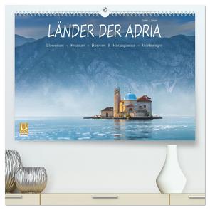 Länder der Adria (hochwertiger Premium Wandkalender 2024 DIN A2 quer), Kunstdruck in Hochglanz von L. Beyer,  Stefan