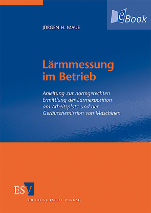 Lärmmessung im Betrieb von Maue,  Jürgen H.