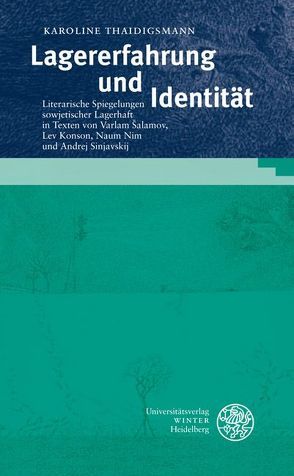 Lagererfahrung und Identität von Thaidigsmann,  Karoline