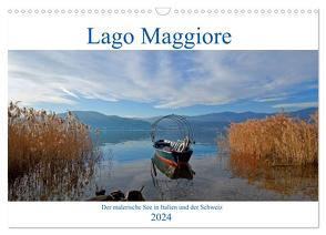 Lago Maggiore – Der malerische See in Italien und der Schweiz (Wandkalender 2024 DIN A3 quer), CALVENDO Monatskalender von Kruse,  Joana