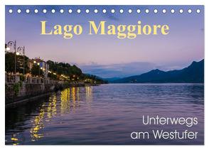 Lago Maggiore – Unterwegs am Westufer (Tischkalender 2024 DIN A5 quer), CALVENDO Monatskalender von Wasilewski,  Martin