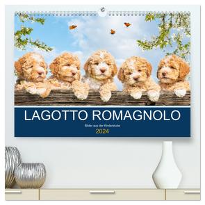 Lagotto Romagnolo – Bilder aus der Kinderstube (hochwertiger Premium Wandkalender 2024 DIN A2 quer), Kunstdruck in Hochglanz von Starick,  Sigrid