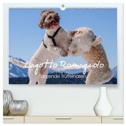 Lagotto Romagnolo Tanzende Trüffelnasen (hochwertiger Premium Wandkalender 2024 DIN A2 quer), Kunstdruck in Hochglanz von Wuffclick-pic,  Wuffclick-pic