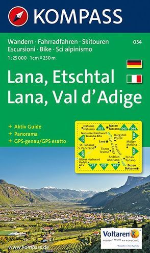 Lana – Etschtal/Val d’Adige von KOMPASS-Karten GmbH