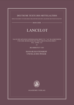 Lancelot IV: Namen- und Figurenregister von Steinhoff,  Hans-Hugo, Wegge,  Klaudia