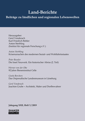 Land-Berichte. Beiträge zu ländlichen und regionalen Lebenswelten von Bohler,  Karl Friedrich, Sterbling,  Anton, Vonderach,  Gerd