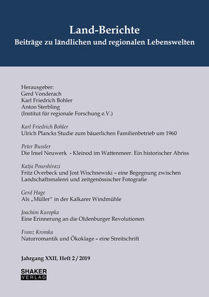 Land-Berichte. Beiträge zu ländlichen und regionalen Lebenswelten von Bohler,  Karl Friedrich, Sterbling,  Anton, Vonderach,  Gerd