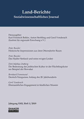 Land-Berichte. Sozialwissenschaftliches Journal von Bohler,  Karl Friedrich, Sterbling,  Anton, Vonderach,  Gerd