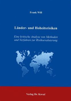 Länder- und Hoheitsrisiken von Will,  Frank