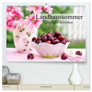 Landhaussommer. Duftiges Stillleben (hochwertiger Premium Wandkalender 2024 DIN A2 quer), Kunstdruck in Hochglanz von Stanzer,  Elisabeth