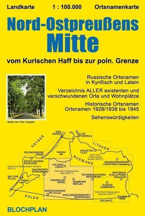 Landkarte Nord-Ostpreußens Mitte von Bloch,  Dirk