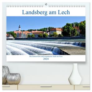 Landsberg am Lech – Die liebenswerte und romantische Stadt am Fluss (hochwertiger Premium Wandkalender 2024 DIN A2 quer), Kunstdruck in Hochglanz von Lutzenberger,  Monika