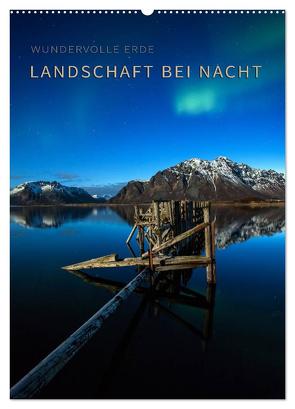 Landschaft bei Nacht (Wandkalender 2024 DIN A2 hoch), CALVENDO Monatskalender von Krotofil,  Raik