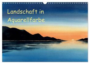 Landschaft in Aquarellfarbe (Wandkalender 2024 DIN A3 quer), CALVENDO Monatskalender von Krause,  Jitka