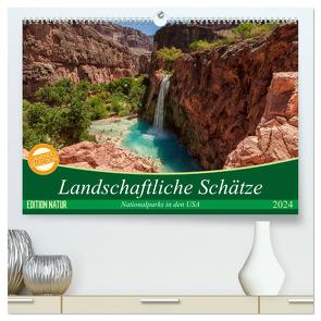 Landschaftliche Schätze (hochwertiger Premium Wandkalender 2024 DIN A2 quer), Kunstdruck in Hochglanz von Leitz,  Patrick