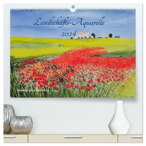 Landschafts-Aquarelle 2024 Roswita Ilona Baumann (hochwertiger Premium Wandkalender 2024 DIN A2 quer), Kunstdruck in Hochglanz von Ilona Baumann,  Roswita