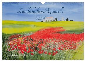 Landschafts-Aquarelle 2024 Roswita Ilona Baumann (Wandkalender 2024 DIN A3 quer), CALVENDO Monatskalender von Ilona Baumann,  Roswita