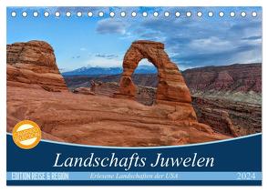 Landschafts Juwelen – Erlesene Landschaften der USA (Tischkalender 2024 DIN A5 quer), CALVENDO Monatskalender von Leitz,  Patrick