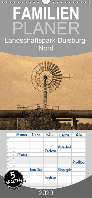 Landschaftspark Duisburg-Nord – Familienplaner hoch (Wandkalender 2020 , 21 cm x 45 cm, hoch) von VB-Bildermacher