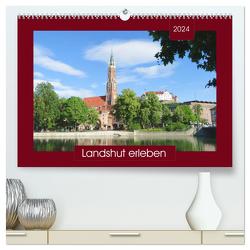 Landshut erleben (hochwertiger Premium Wandkalender 2024 DIN A2 quer), Kunstdruck in Hochglanz von Keller,  Angelika